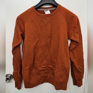 Burnt Orange Russel Athletic Crew neck Sweater Youth Medium